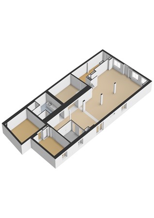 Floorplan - Rijnstraat 42, 3441 BV Woerden